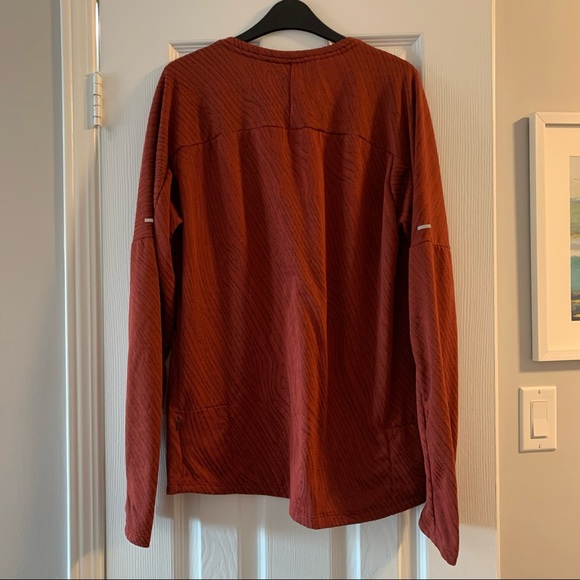 Men’s Nike Trail Dri-Fit Red/Orange Long Sleeve Shirt M - Picture 8 of 12
